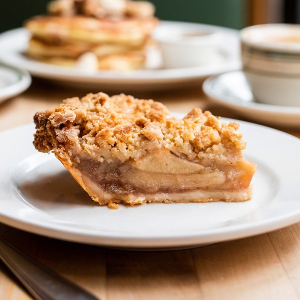 Peach Crumb pie